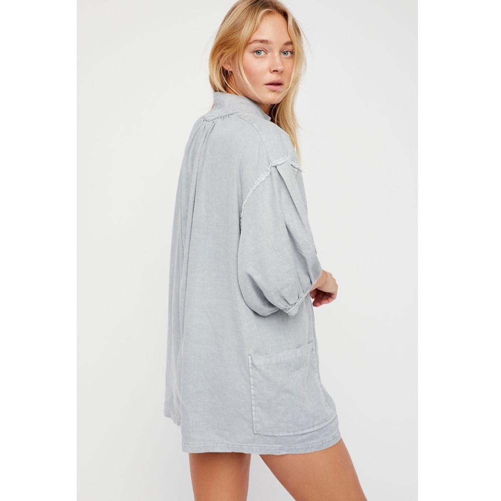 SOLD ON INSTA EUC | Free People Tomboy romper in white - Picture 3 of 6
